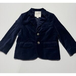 Janie and Jack Navy Blue Blazer Size 3 Velvet